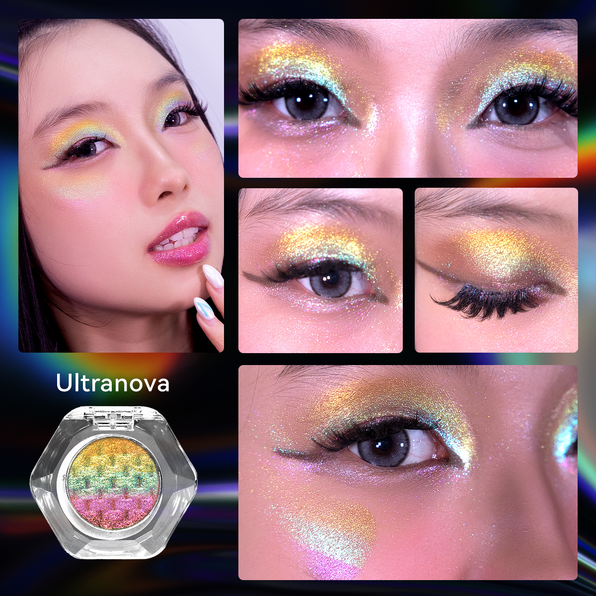 This Rainbow Makeup Look Is All About the Light