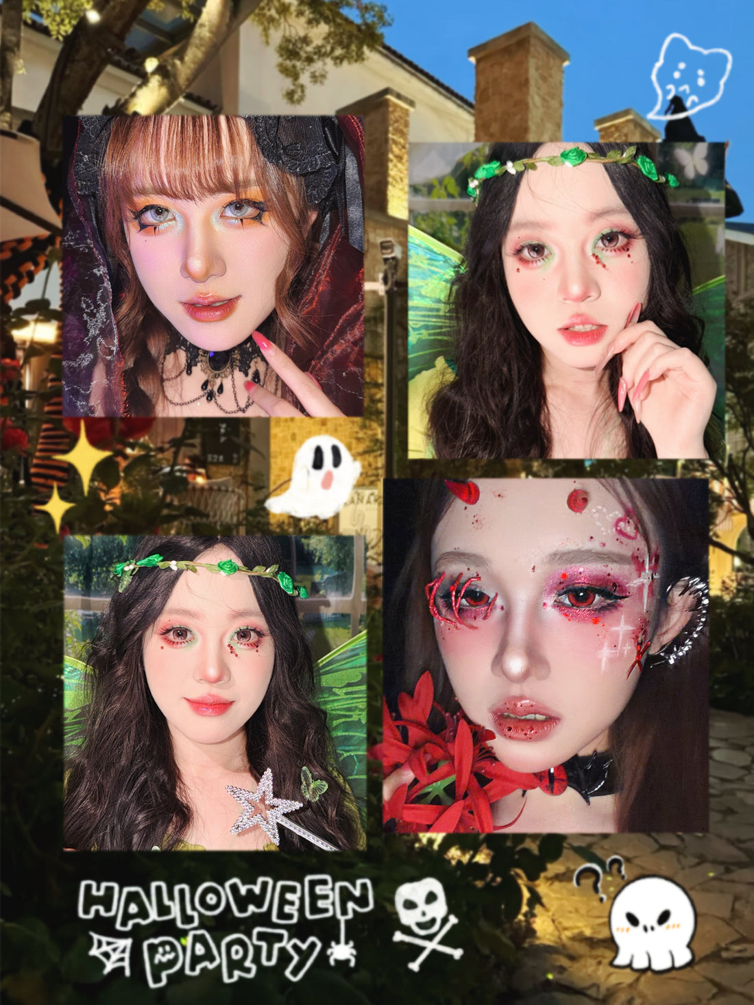 3 Halloween Makeup Ideas: Little Devil, Forest Fairy & Pumpkin Spirit