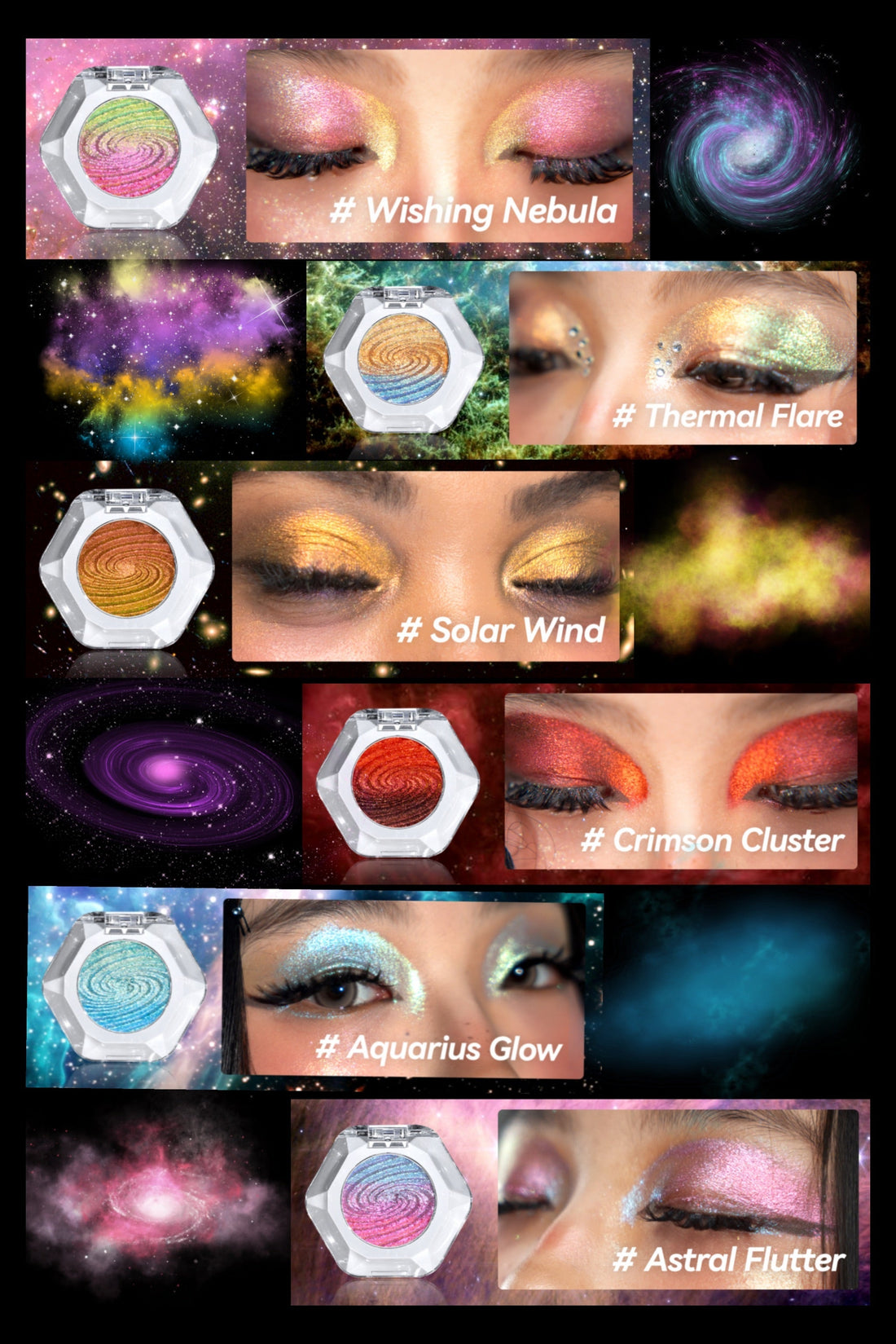 Wear a Nebula on Your Eyes: Exploring Ourbella’s Nebula Multichrome Eyeshadow Collection
