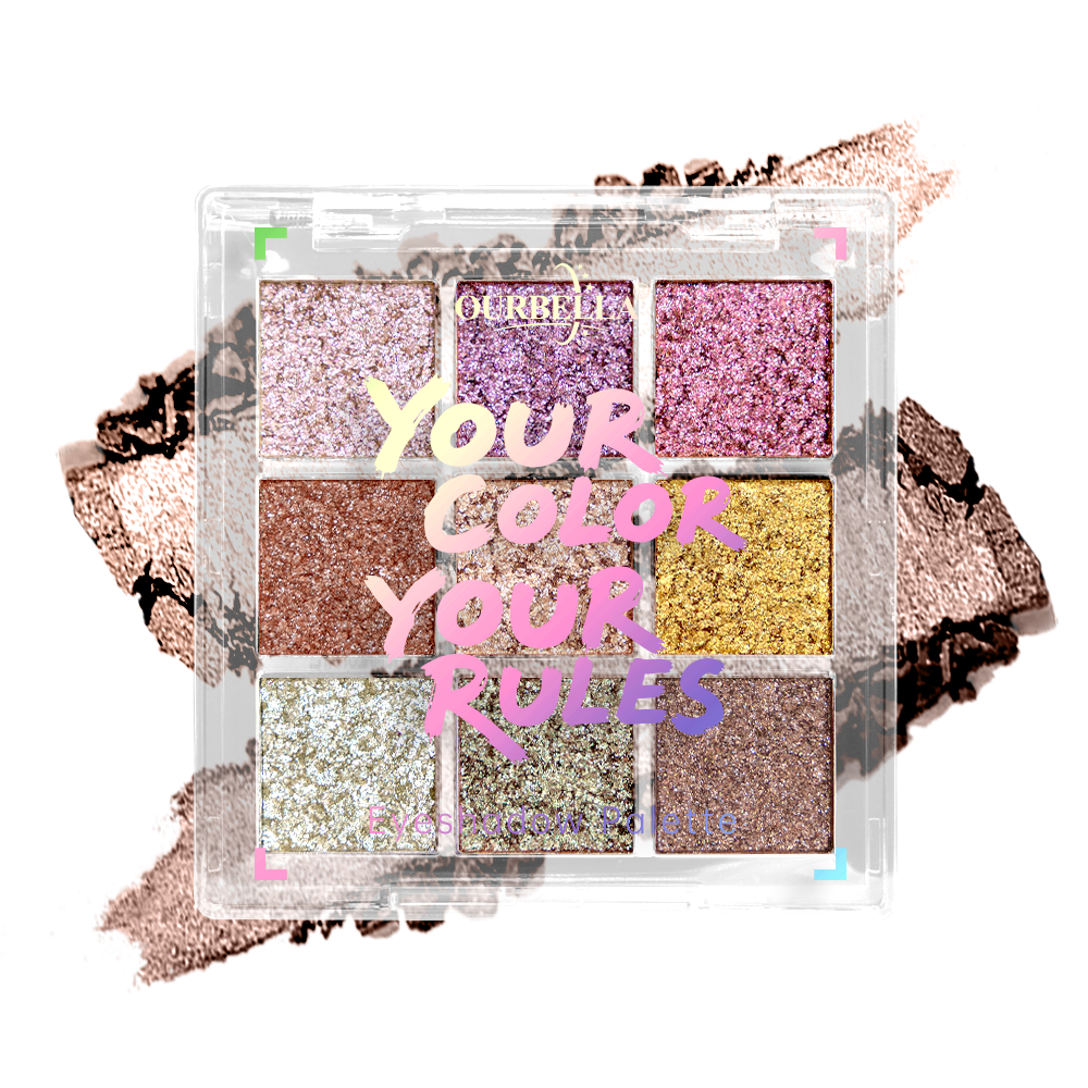 Ultra-Glitter 9 shades Eyeshadow Palette