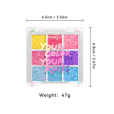 Duochrome 9 shades Eyeshadow Palette