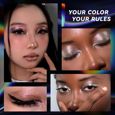 Nine-colored flashing eyes shadow