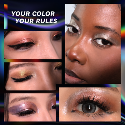 Nine-colored flashing eyes shadow