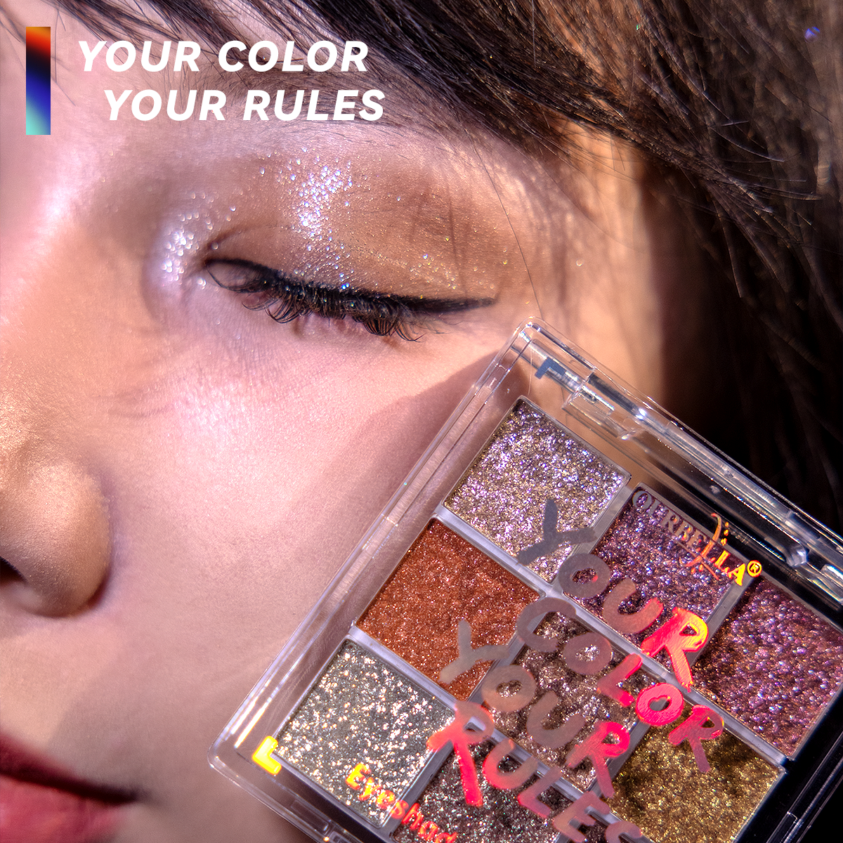 Ultra-Glitter 9 shades Eyeshadow Palette