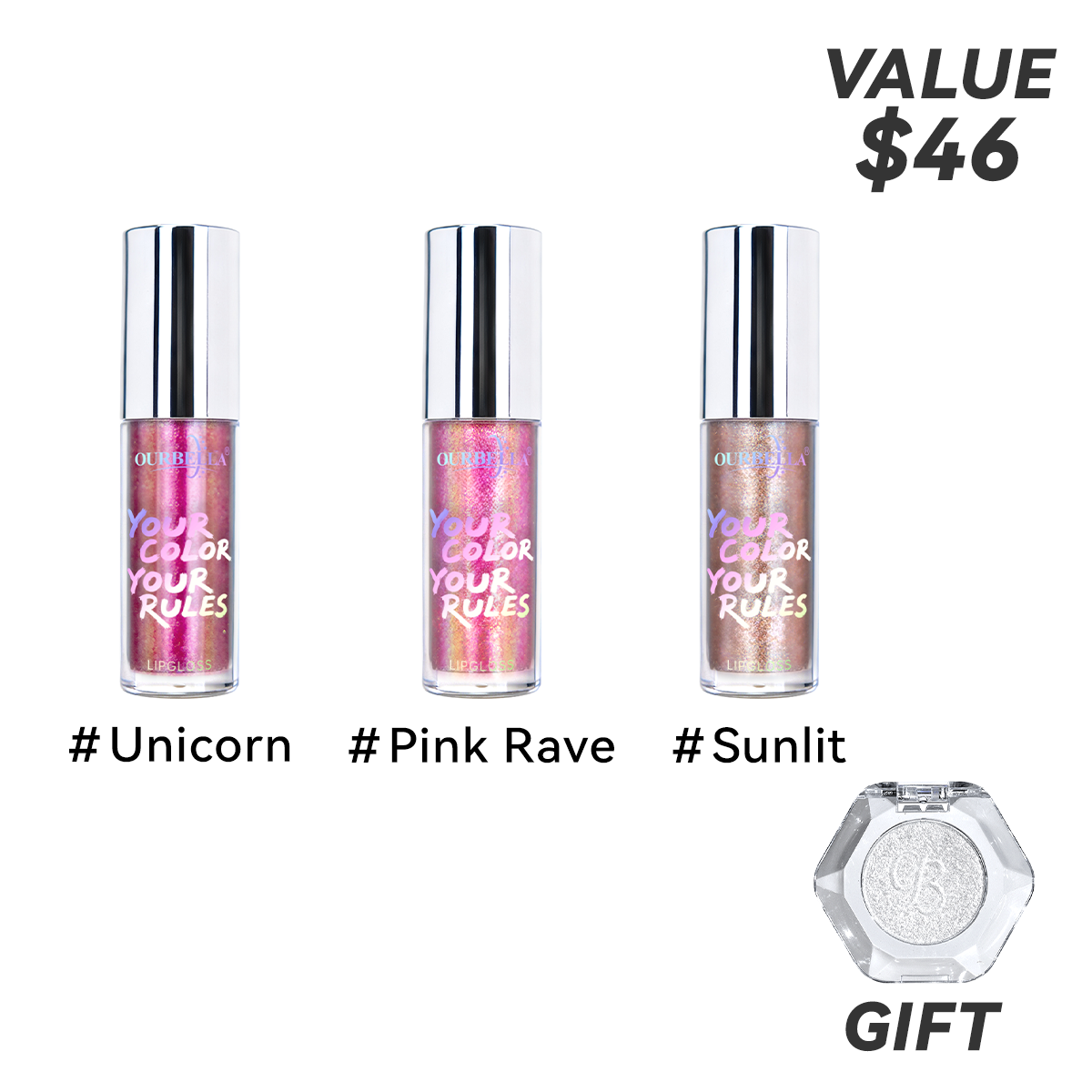 Holographic Shimmer Hydrating Lip Gloss