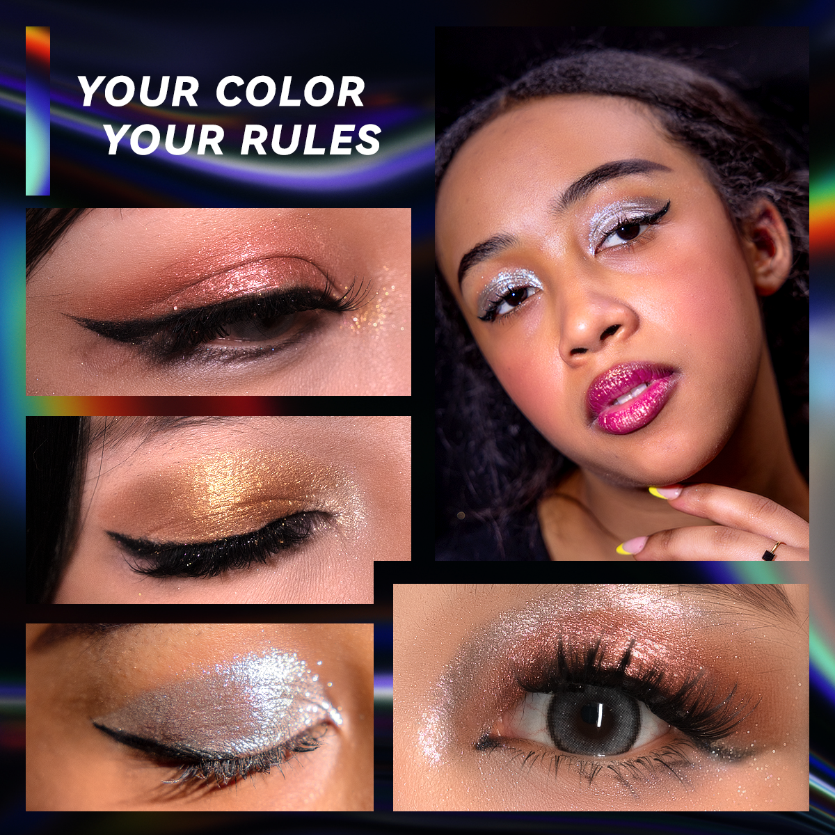 Ultra-Glitter 9 shades Eyeshadow Palette