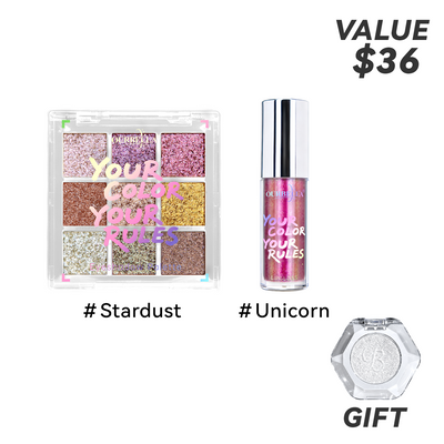 Ultra-Glitter 9 shades Eyeshadow Palette