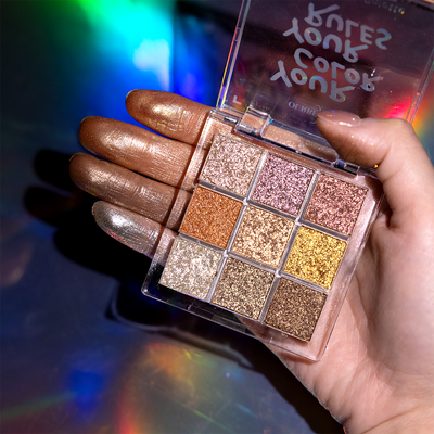 Ultra-Glitter 9 shades Eyeshadow Palette