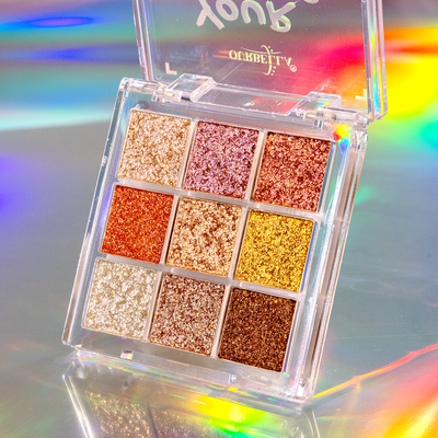 Ultra-Glitter 9 shades Eyeshadow Palette