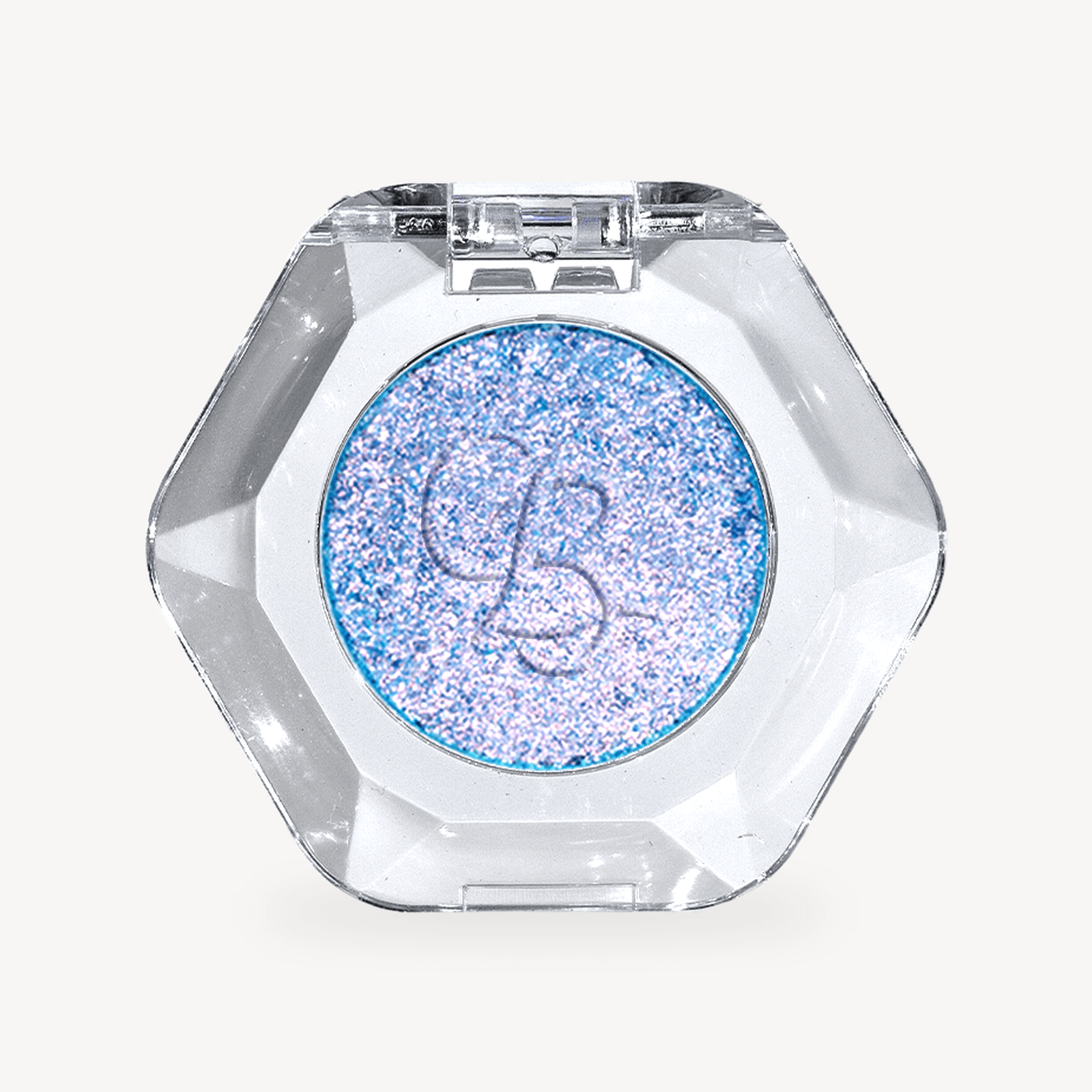 OURBELLA Atlantic blue Multichrome Single Eyeshadow with turquoise green and pink finger swatches