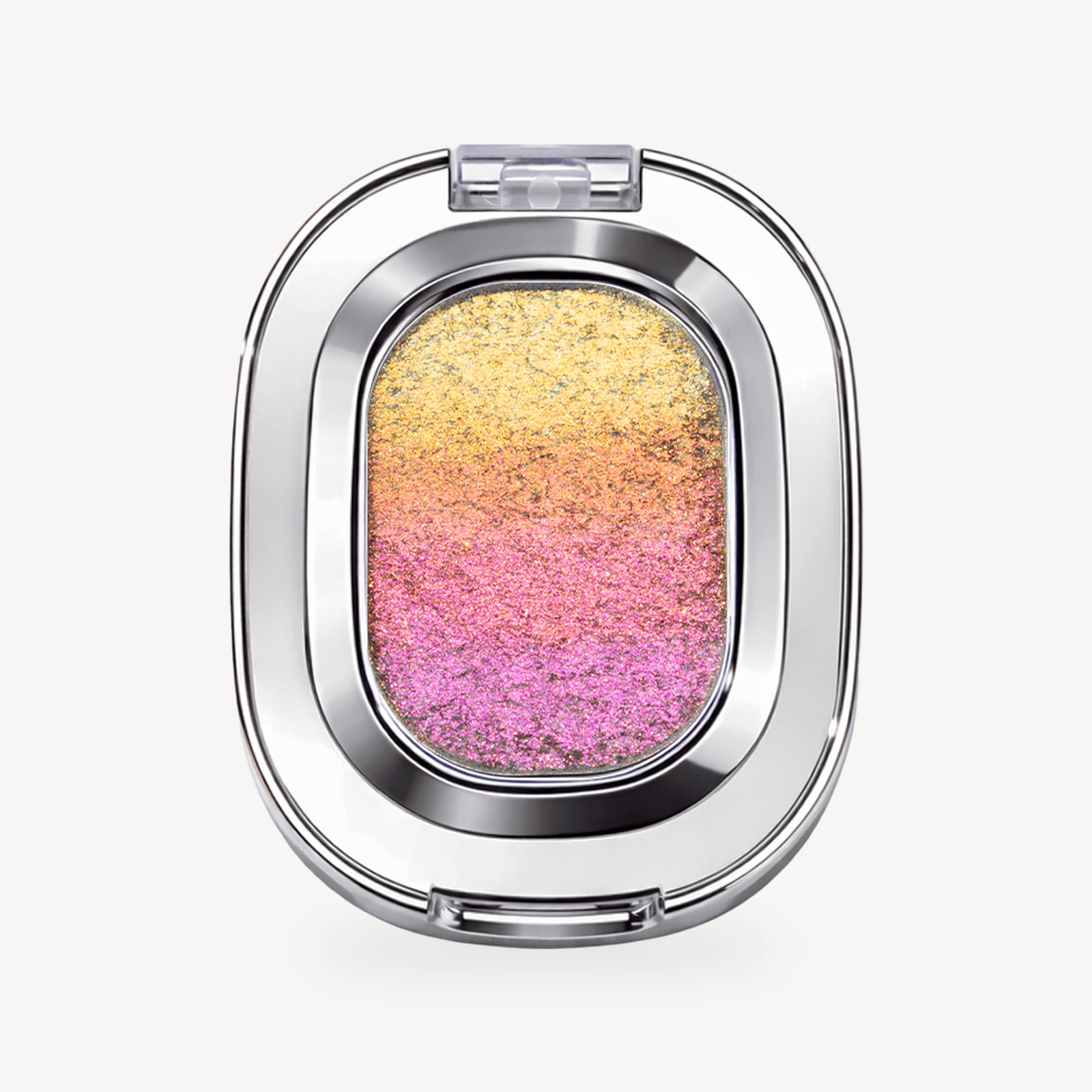 OURBELLA California Sunset Gradient Single Eyeshadow in pale gold coral and vivid pink