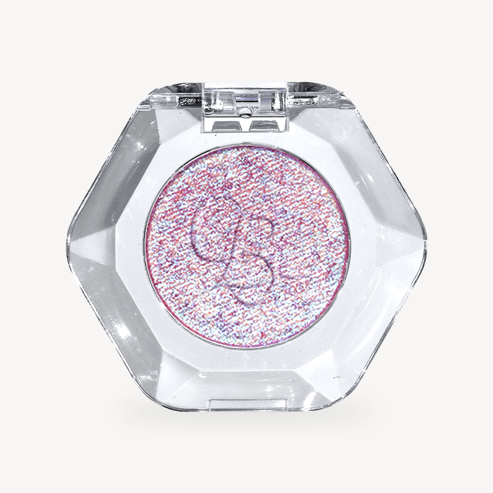 OURBELLA Lucid Dream Multichrome Single Eyeshadow with pink blue and aqua-green finger swatches