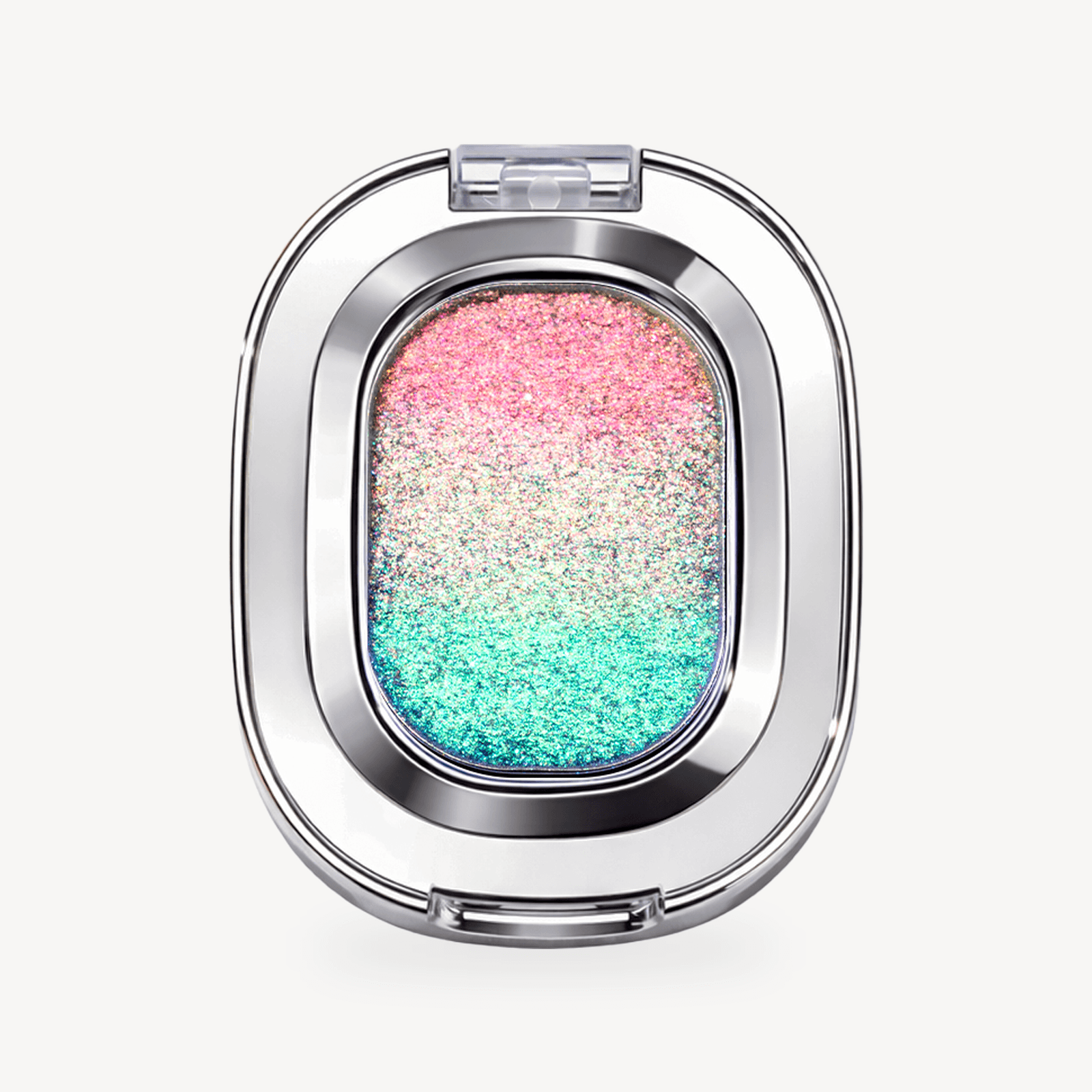 OURBELLA Mojito Kiss Gradient Single Eyeshadow in coral-pink pearly mint and turquoise-aqua