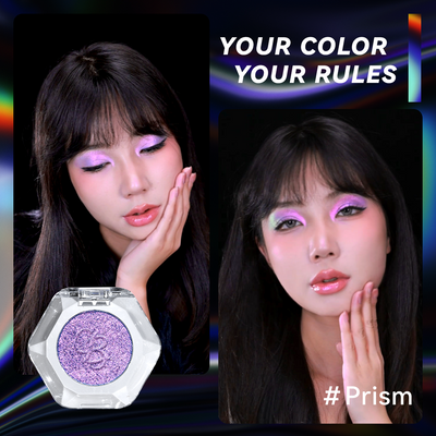 Makeup Set Single Multi-chrome Eyeshadow & Holographic Glitter Lipgloss