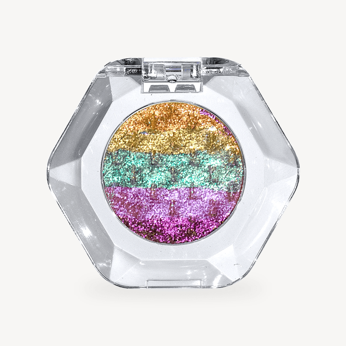 OURBELLA Ultranova Rainbow Highlighter with gold mint green and pink-purple stripes