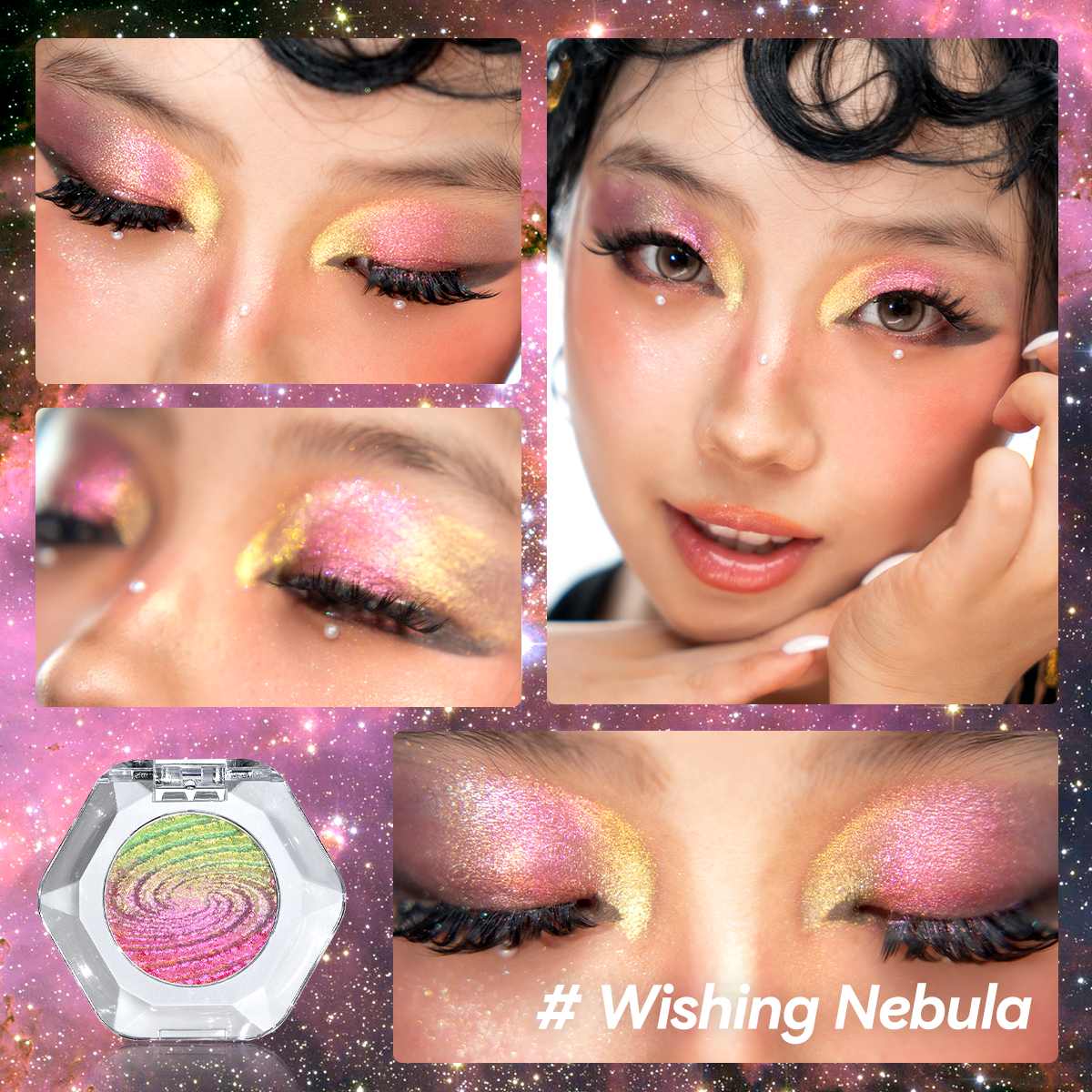 OURBELLA Nebula multichrome eyeshadow product guide
