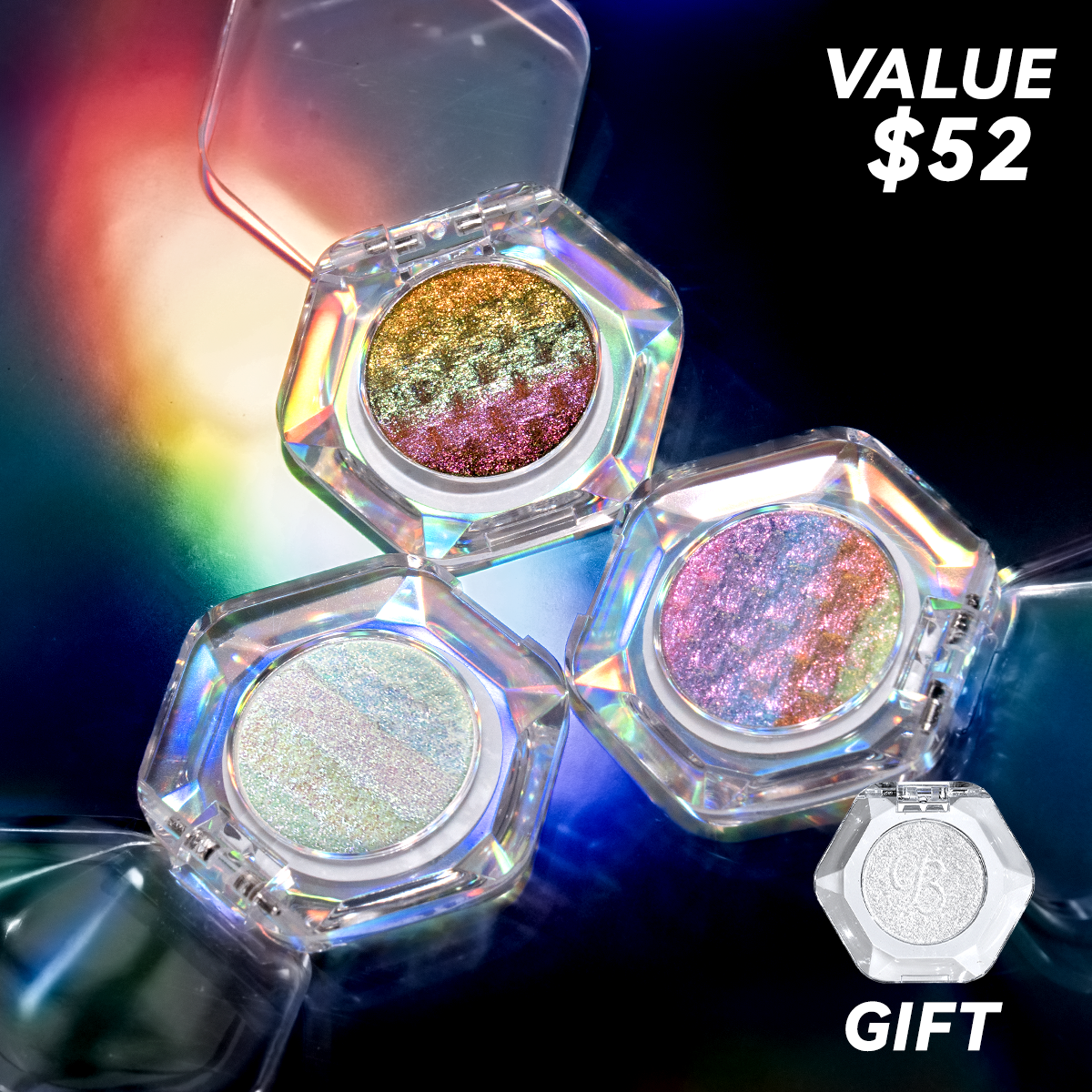 Multichrome Rainbow Highlighter &Eyeshadow