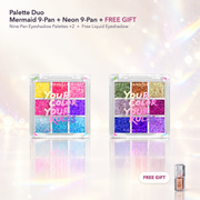 Mermaid + Neon 18-Shade Eyeshadow Palette Duo