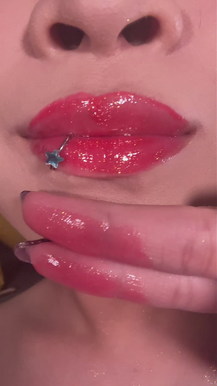 Load video: Candy Cane - Shimmer Lip Gloss